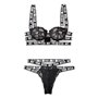 Ensemble de Lingerie Fantasy Lingerie Noir (L/XL)