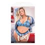 Ensemble de Lingerie Fantasy Lingerie Bleu (Queen size)