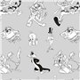 Housse de Couette Looney Tunes Looney BN Blanc black 180 x 220 cm