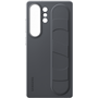 Coque Samsung Galaxy S25 Ultra Silicone Grip avec Lanière Fonction Stand Noire Samsung