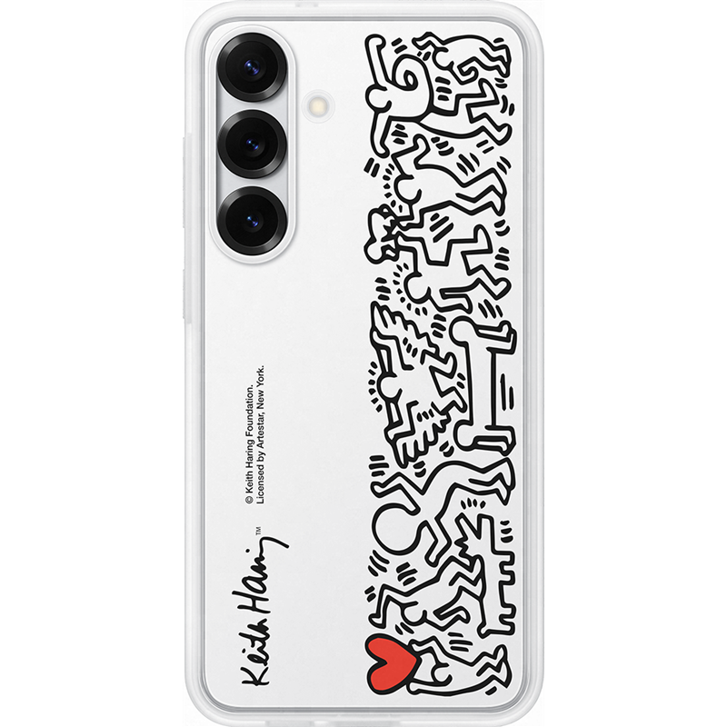 Coque Samsung Galaxy S25+ FlipSuit avec fond d'écran dynamique Blanche Samsung