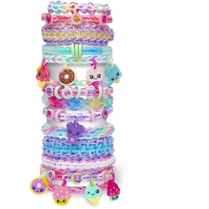 Image secondaire de Coffret fabrication automatique de bracelets élastiques - BANDAI - Rainbow Loom Boutique - Contient 4000 Élastiques, Beadmojis..