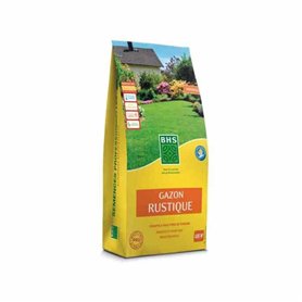 Gazon rustique - BHS - Boîte de 3 kg - Résistant aux conditions climatiques difficiles - Soleil - Rouge