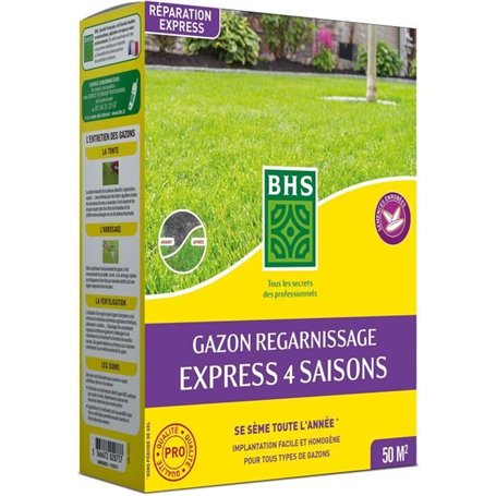 Gazon - BHS -  Gazon Regarnissage 4 saisons - 1 Kg