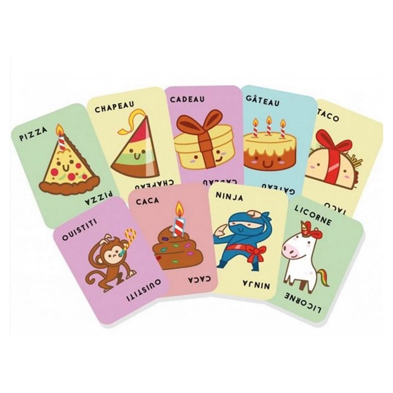 Image secondaire de Jeu d'ambiance - BLUE ORANGE - Taco Chapeau Gâteau Cadeau Pizza - Rapidité - Réflexes - Alimentation