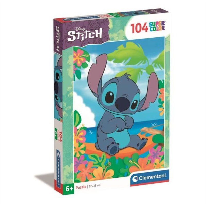 Puzzle - CLEMENTONI - Stitch - 104 pièces - Dessins animés et BD - Enfant