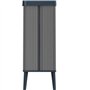 Poubelle sur pieds - VERTO - CURVER - Ouverture touch - 54 L - Gris perle