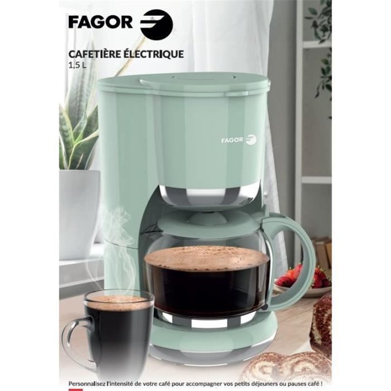 Image secondaire de Cafetiere filtre - FAGOR - FG1560 - 1,5L - 12 tasses - Maintien au chaud