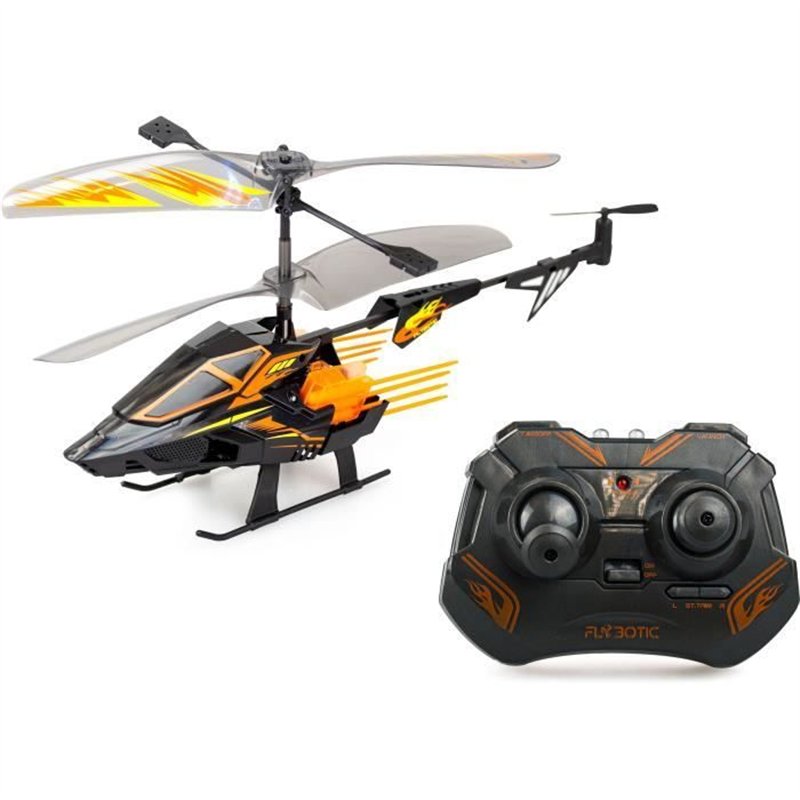 Image secondaire de Hélicoptere Télécommandé - FLYBOTIC - Helico Hover Blast - 23 cm - orange et noir - des 8 ans