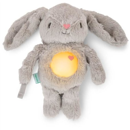 INGENUITY Veilleuse bébé, Doudou lapin, peluche Sylvie, réponds au pleurs de bébé, musicale, lumineuse, bruits blanc, et attache