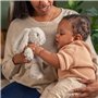 INGENUITY Veilleuse bébé, Doudou lapin, peluche Sylvie, réponds au pleurs de bébé, musicale, lumineuse, bruits blanc, et attache