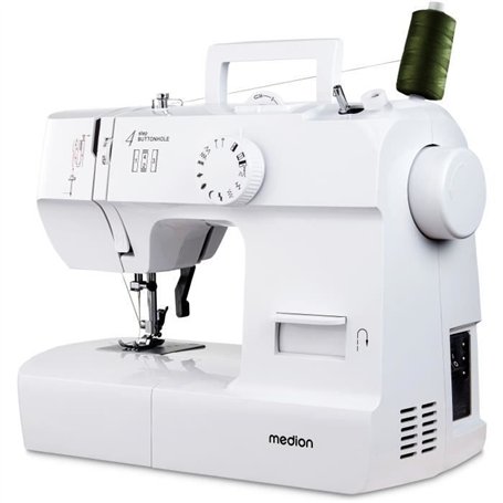 Machine a Coudre - MEDION - SM 70 - 71W - 12 Points - 700 tr/min - LED - Blanc