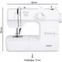 Machine a Coudre - MEDION - SM 70 - 71W - 12 Points - 700 tr/min - LED - Blanc