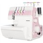 Surjeteuse - MEDION - SO 90 - 91W - Type d'aiguille 11, 14, 16 - 1200 tr/min - LED - Rose