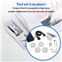 Surjeteuse - MEDION - SO 90 - 91W - Type d'aiguille 11, 14, 16 - 1200 tr/min - LED - Rose