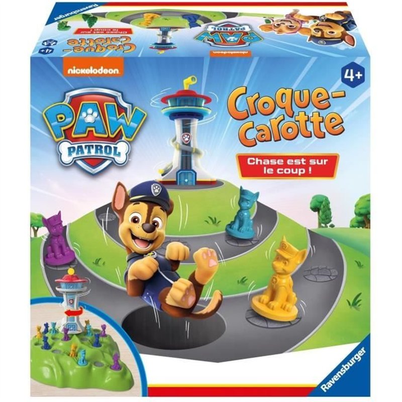 Croque Carotte Pat'Patrouille, Jeu de parcours rigolo, des 4 ans, 22385, Version fr, Ravensburger
