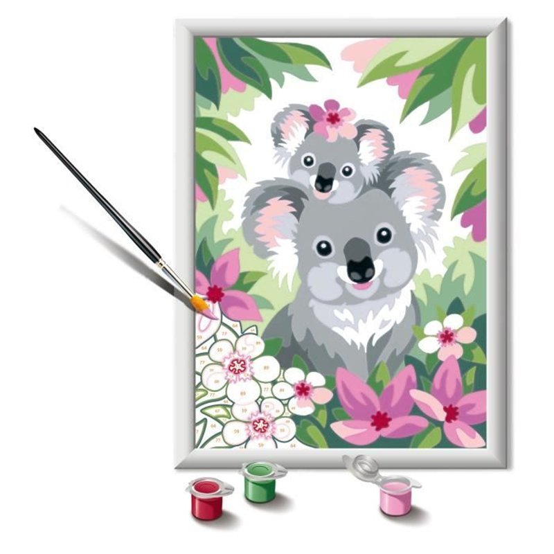 Image secondaire de CreArt Kids 18x24cm Maman koala et son bébé, Kit de peinture par numéros Numéro d'Art, Des 9 ans, 25833, Ravensburger