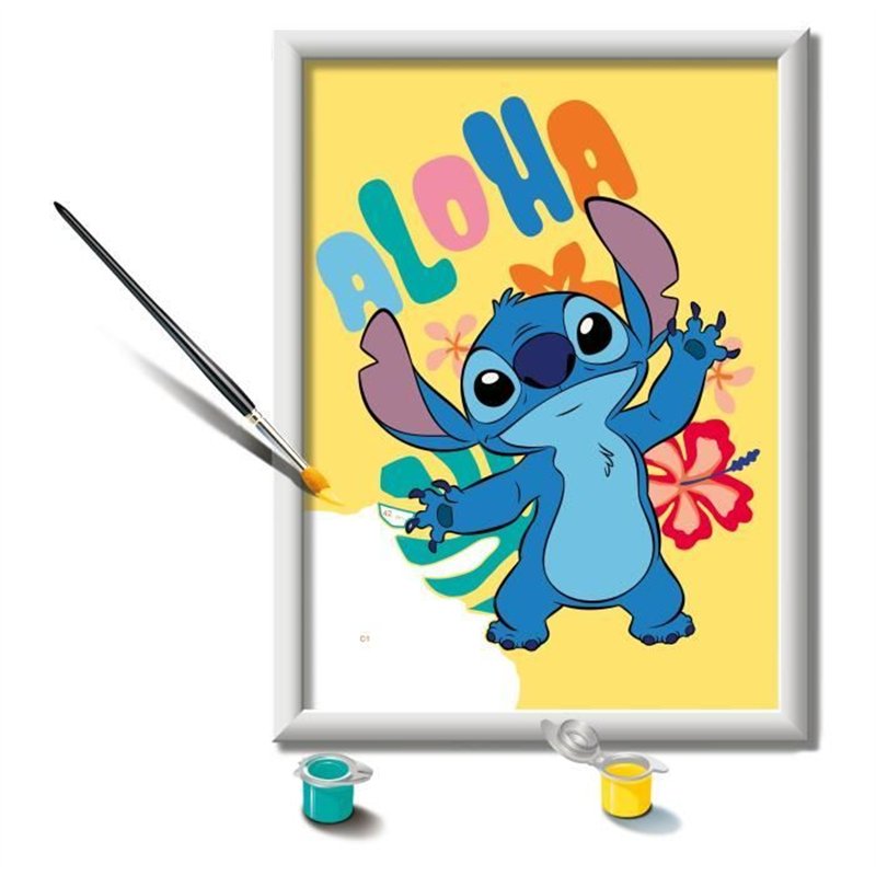 Image secondaire de CreArt Kids 18x24cm Stitch, Kit de peinture par numéros Numéro d'Art, Des 7 ans, 25844, Ravensburger