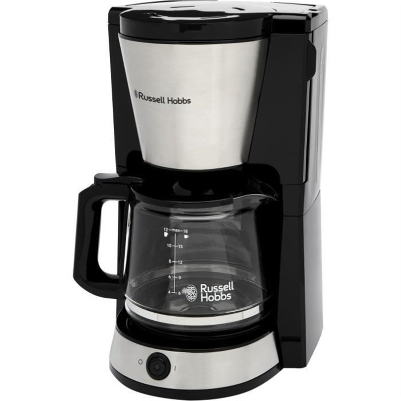 Cafetiere - RUSSELL HOBBS - HEATON - 1,25 L - Noir / Inox