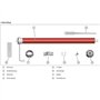 Moteur volet roulant radio  + télécommande RM20MMB - SUPERROLLO - SR20925 - Diametre 60 mm - 20 Nm - Poids max tablier 44 kg