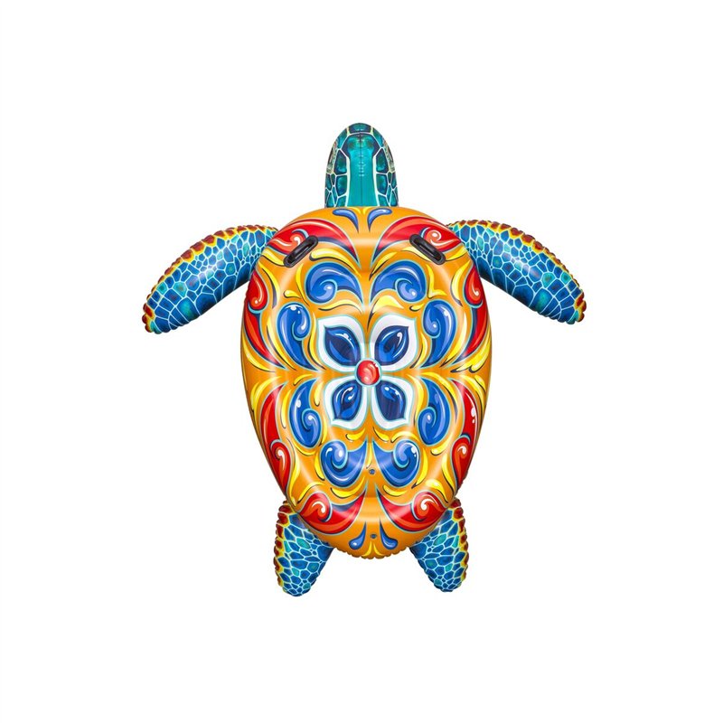 Image secondaire de Bestway Tortue Gonflable Méditerranéenne avec Poignées 183x173 cm +3 Ans Plage Piscine 41523
