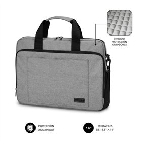 Housse pour ordinateur portable Subblim SUBLB4APLB01 Gris 14"