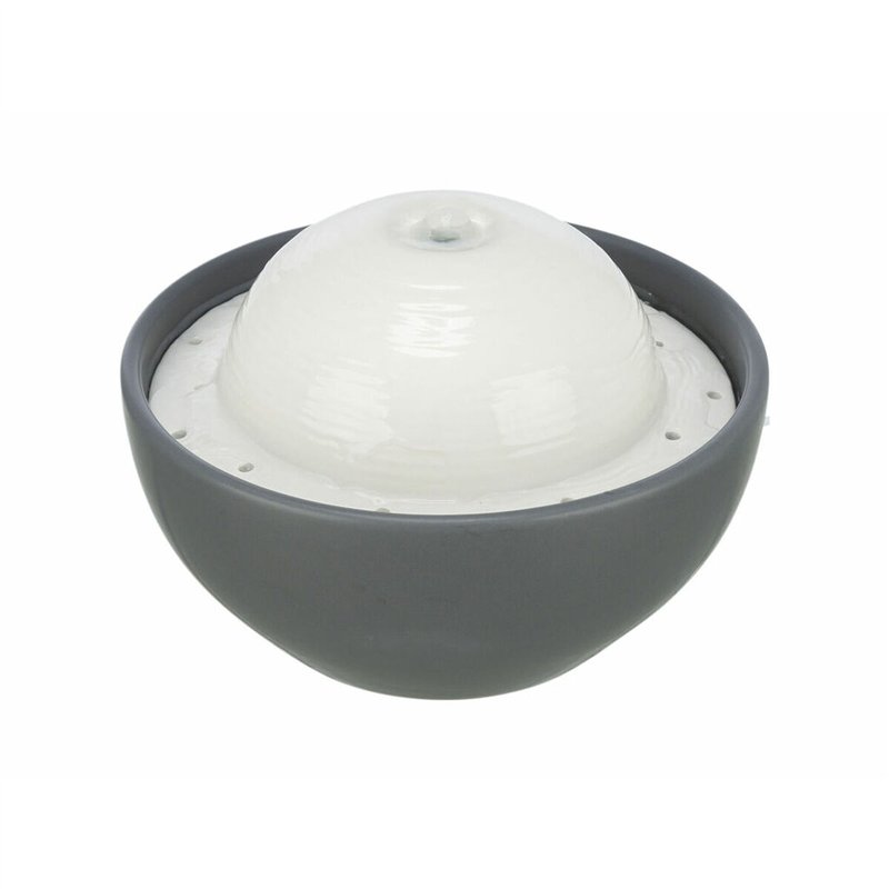 Fontaine pour Animaux de Compagnie Trixie FuenteVital Dome Blanc Gris Céramique