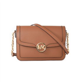 Sac à Bandoulière Michael Kors Leida Marron 23 x 17 x 6 cm