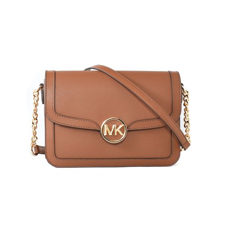 Sac à Bandoulière Michael Kors Leida Marron 23 x 17 x 6 cm