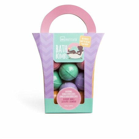 Pompe de Bain IDC Institute Bath Bombs Bath Fizzer Multicouleur 8 Pièces