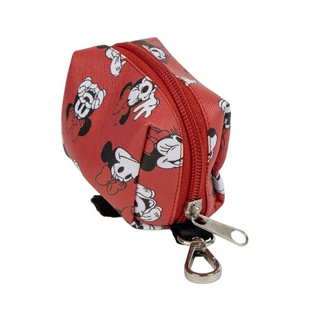 Distributeur de sacs Minnie Mouse Rouge 100 % polyester 9 x 21 x 3 cm