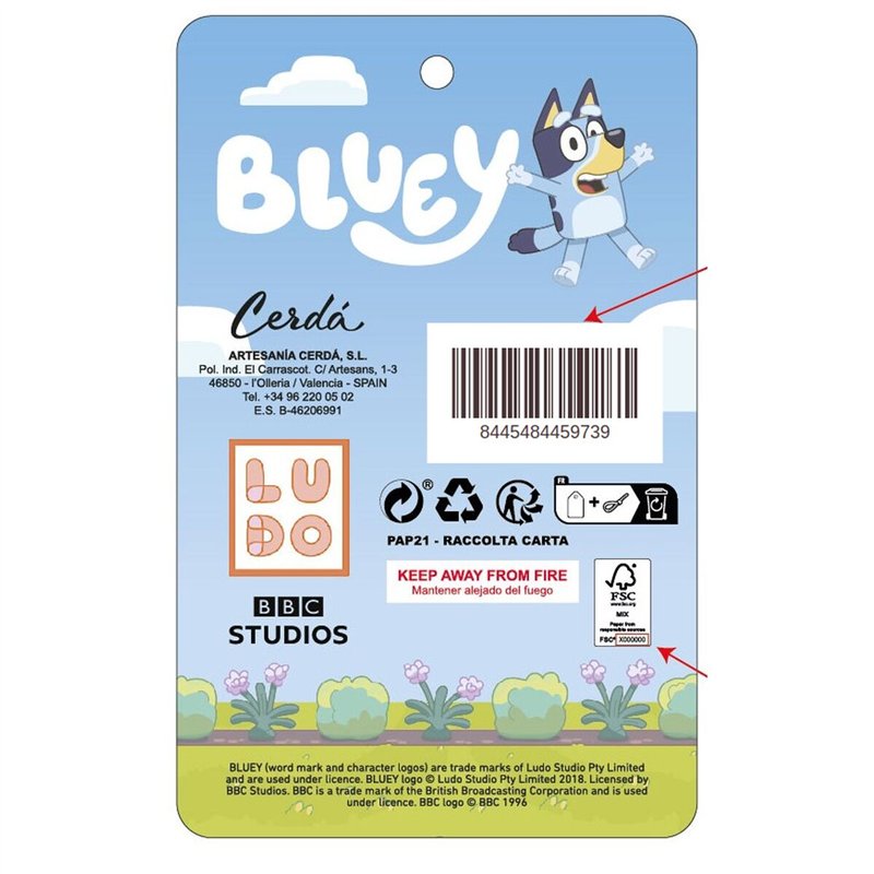 Image secondaire de Serviette de plage Bluey Bleu clair 50 x 115 cm