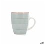 Tasse Quid Vita Morning Petit-déjeuner Céramique Bleu 350 ml (12 Unités)