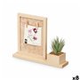 Cadre photo 411096 Naturel Plastique Bois MDF (8 Unités)