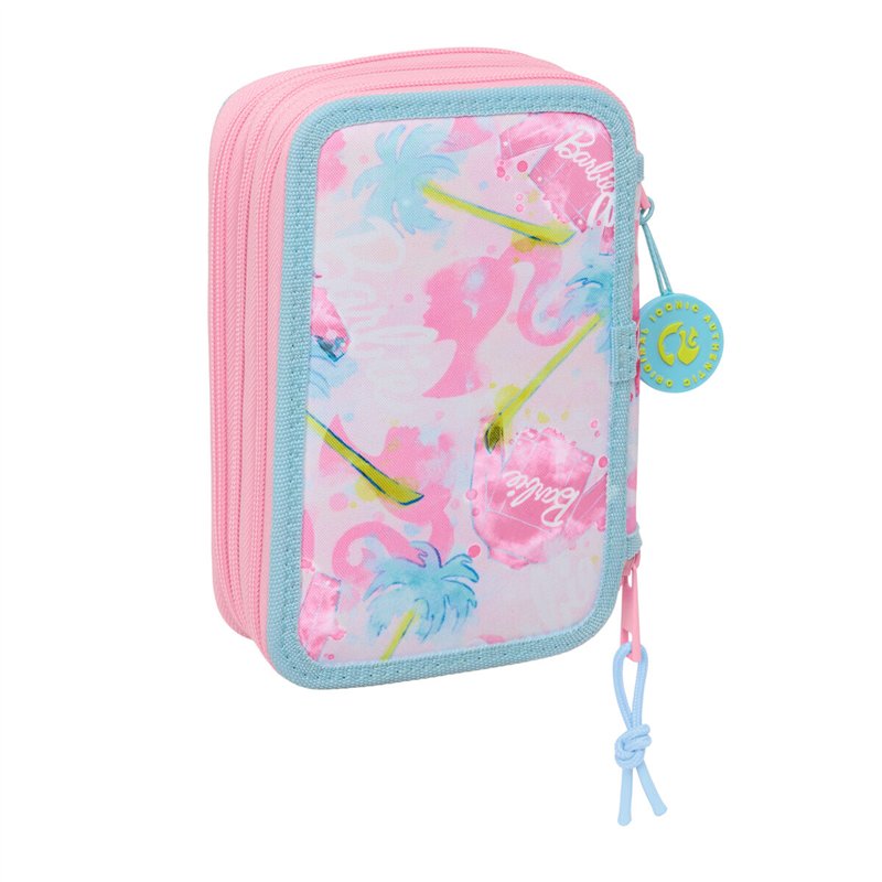 Image secondaire de Trousse Scolaire avec Accessoires Barbie Painterly Rose Bleu ciel 12,5 x 19,5 x 5,5 cm 37 Pièces