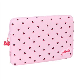 Housse d'ordinateur portable Minnie Mouse Naive Rose 15,6'' 39,5 x 27,5 x 3,5 cm
