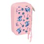 Trousse Scolaire avec Accessoires Lilo & Stitch Beach Rose 12,5 x 19,5 x 5,5 cm 37 Pièces