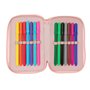 Trousse Scolaire avec Accessoires Lilo & Stitch Beach Rose 12,5 x 19,5 x 5,5 cm 37 Pièces
