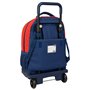 Cartable à roulettes Super Mario Trick Rouge Bleu foncé 33 x 45 x 22 cm
