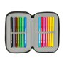 Pochette à crayons triple Minecraft Tnt Multicouleur 12,5 x 19,5 x 5,5 cm 37 Pièces