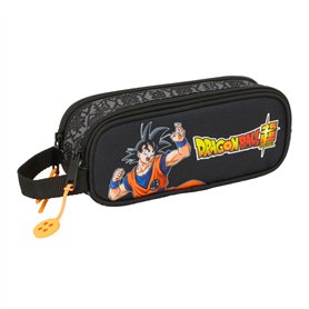 Trousse Fourre-Tout Double Dragon Ball Combat Noir 21 x 8 x 6 cm