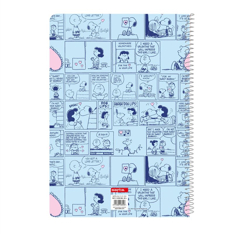 Image secondaire de Carnet Snoopy Love Bleu A4 80 Volets