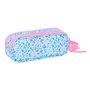 Trousse Fourre-Tout Double Vicky Martín Berrocal Paraíso Rose Bleu clair 21 x 8 x 6 cm