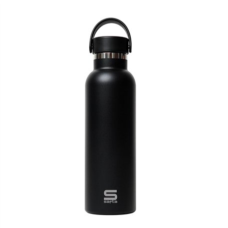 Bouteille Thermique Safta Negro Noir Silicone Acier inoxydable