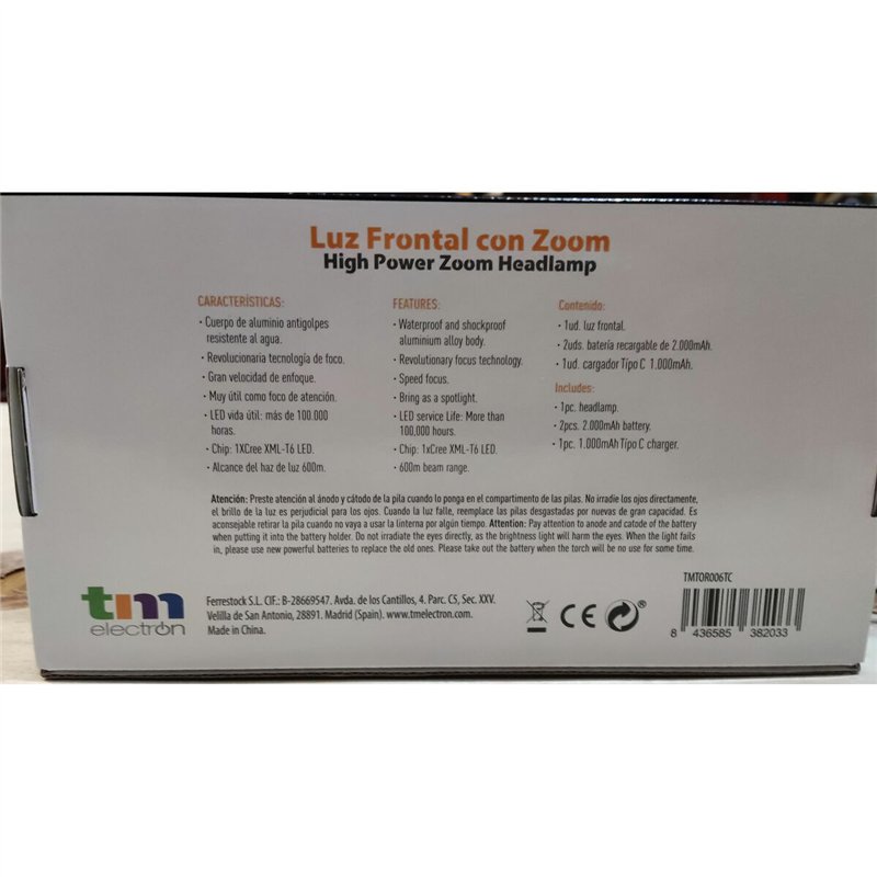 Image secondaire de Lanterne LED pour la Tête TM Electron Noir 10 W