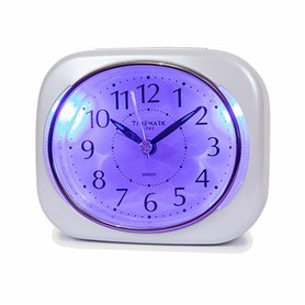 Réveil Analogique Timemark 10 x 8,5 x 4 cm Blanc Plastique Classique