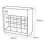 Antimoustiques Électrique EDM Argenté (33 x 9 x 26 cm)