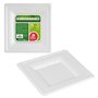 Service de vaisselle Best Products Green Canne à sucre Ø 20 cm Blanc Biodégradable Produits à usage unique 25 Unités