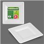Service de vaisselle Best Products Green Canne à sucre Ø 20 cm Blanc Biodégradable Produits à usage unique 25 Unités