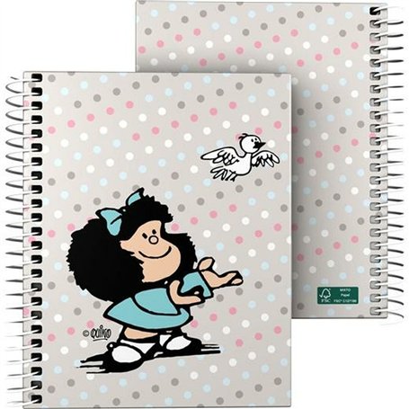 Cahier Mafalda Bird Multicouleur A6 100 Volets